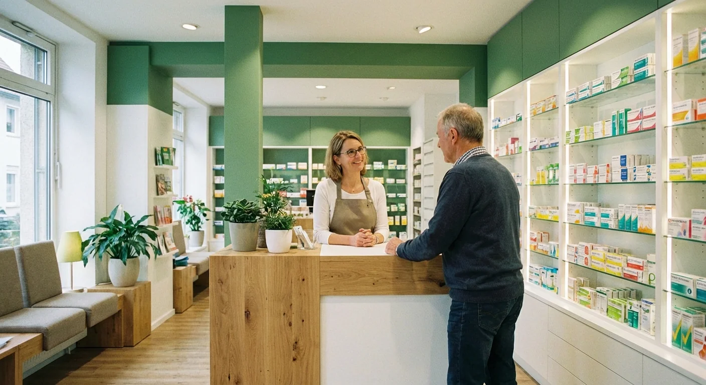 Originale Showroom-Illustration zum Thema Antibiotika & Einnahmefragen